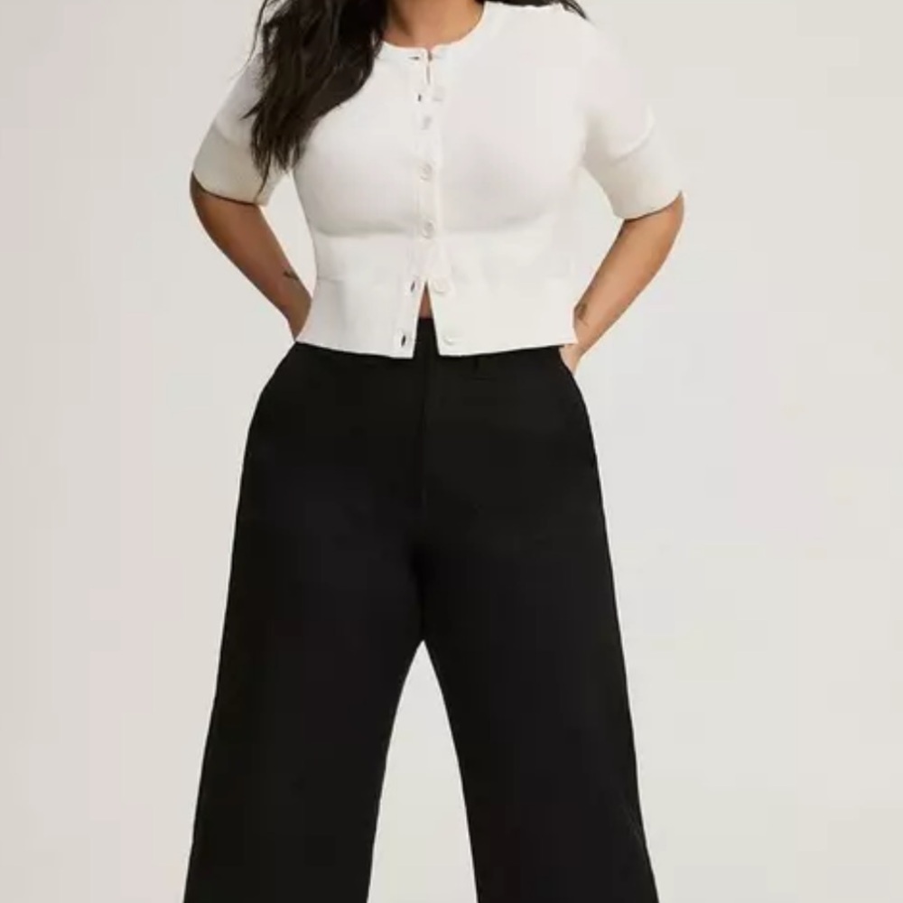 Torrid Black Lace-Up Back Utility Pant - Picture 3 of 6